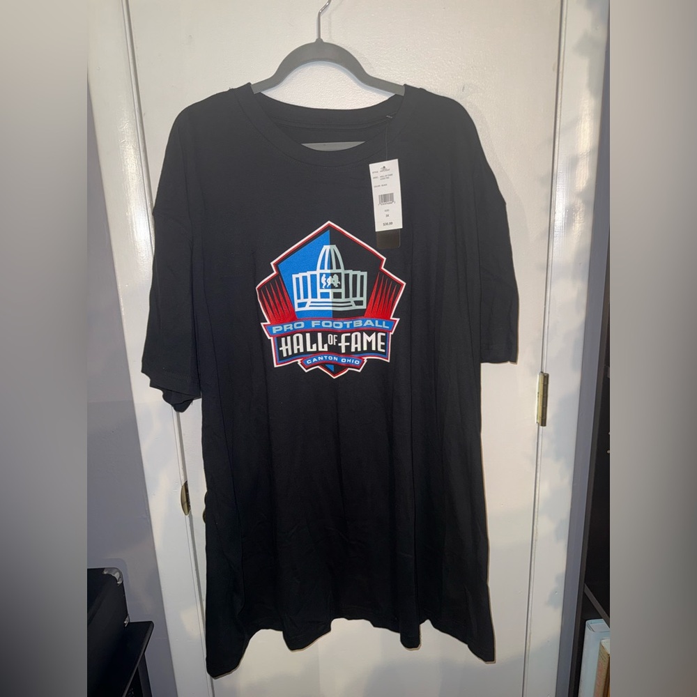 Pro Football Hall of Fame Men's Logo T-Shirt Black NWT